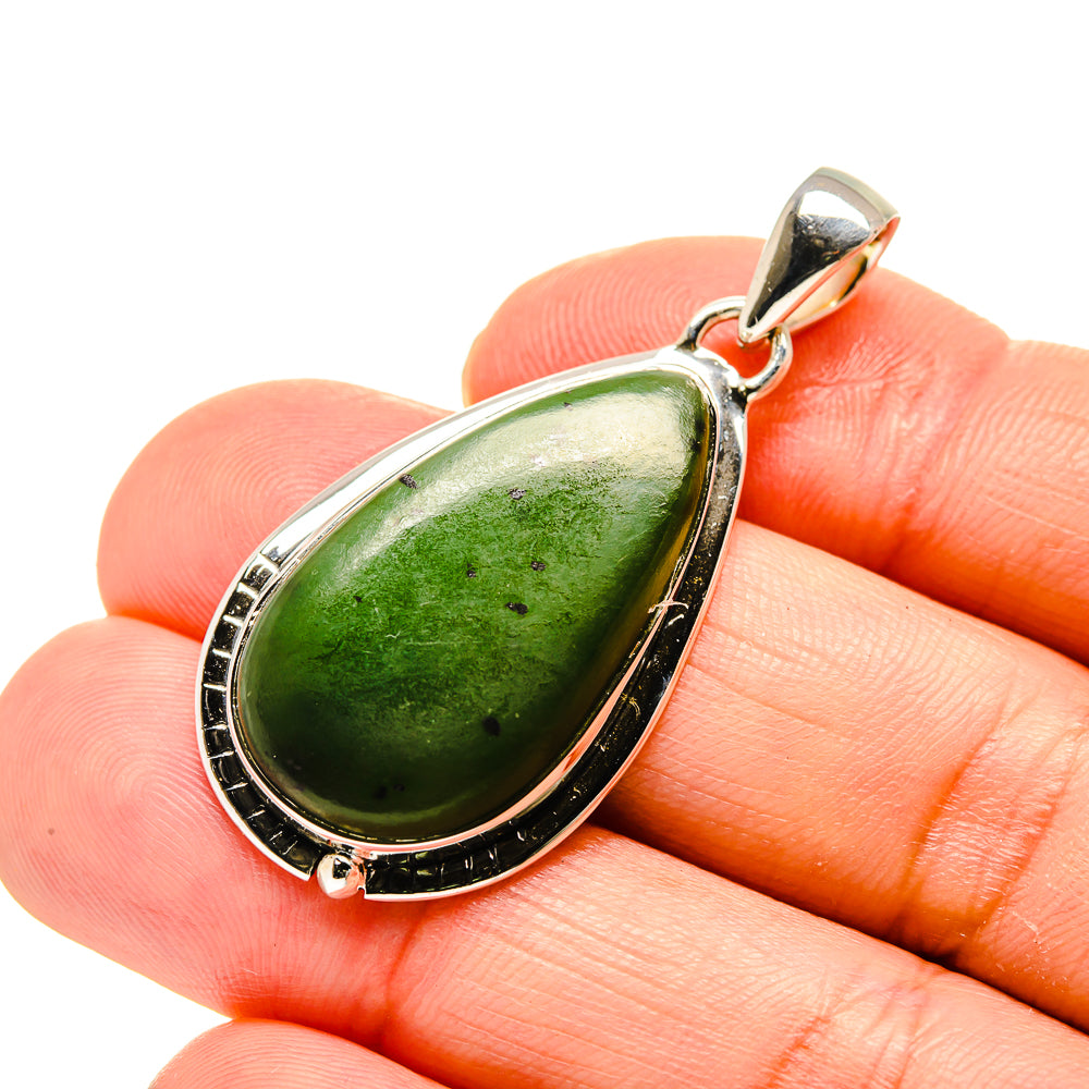Nephrite Jade Pendants handcrafted by Ana Silver Co - PD754442