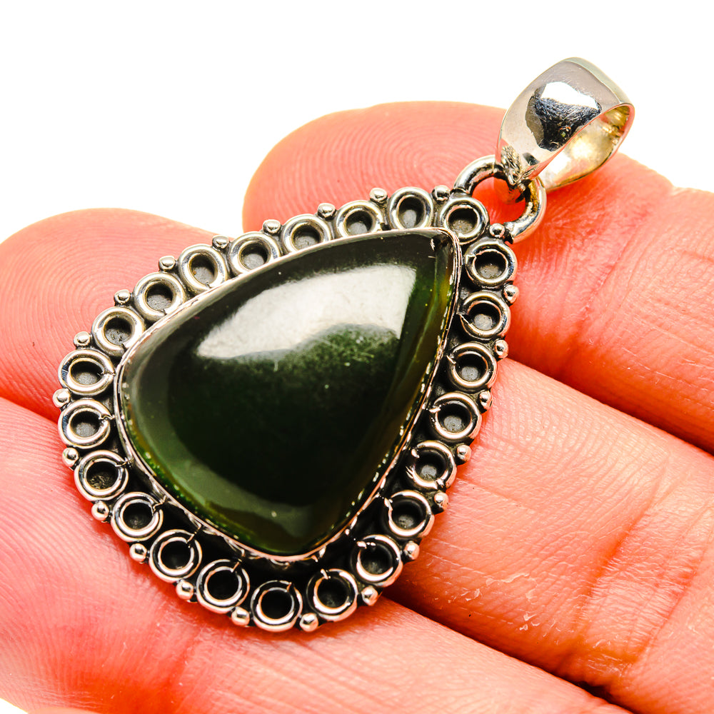 Nephrite Jade Pendants handcrafted by Ana Silver Co - PD754455