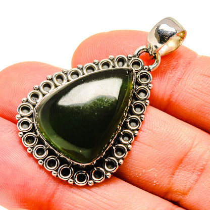Nephrite Jade Pendants handcrafted by Ana Silver Co - PD754455