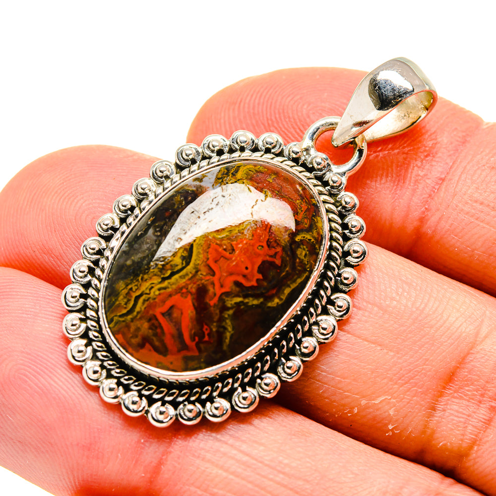 Moroccan Agate Pendants handcrafted by Ana Silver Co - PD754457