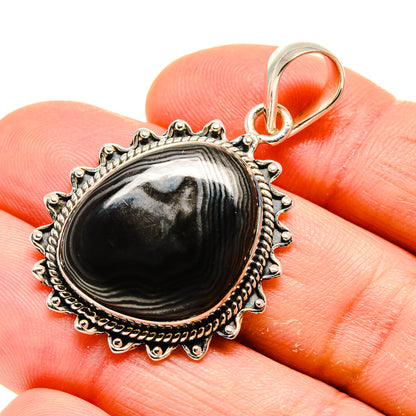 Psilomelane Pendants handcrafted by Ana Silver Co - PD754462