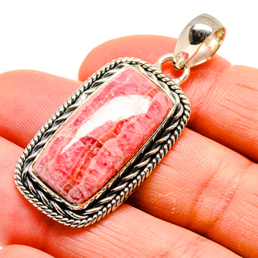 Rhodochrosite Pendants handcrafted by Ana Silver Co - PD754467