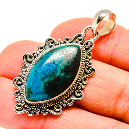 Chrysocolla Pendants handcrafted by Ana Silver Co - PD754469