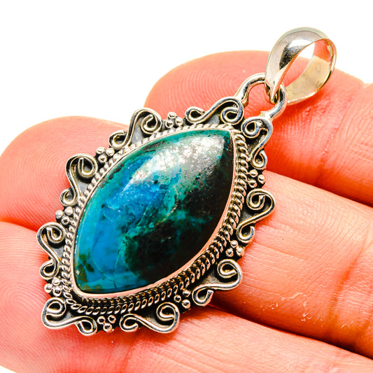 Chrysocolla Pendants handcrafted by Ana Silver Co - PD754469