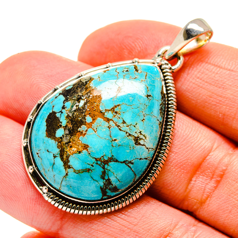 Tibetan Turquoise Pendants handcrafted by Ana Silver Co - PD754475