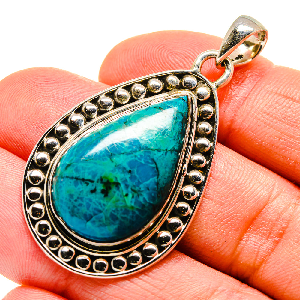 Chrysocolla Pendants handcrafted by Ana Silver Co - PD754476