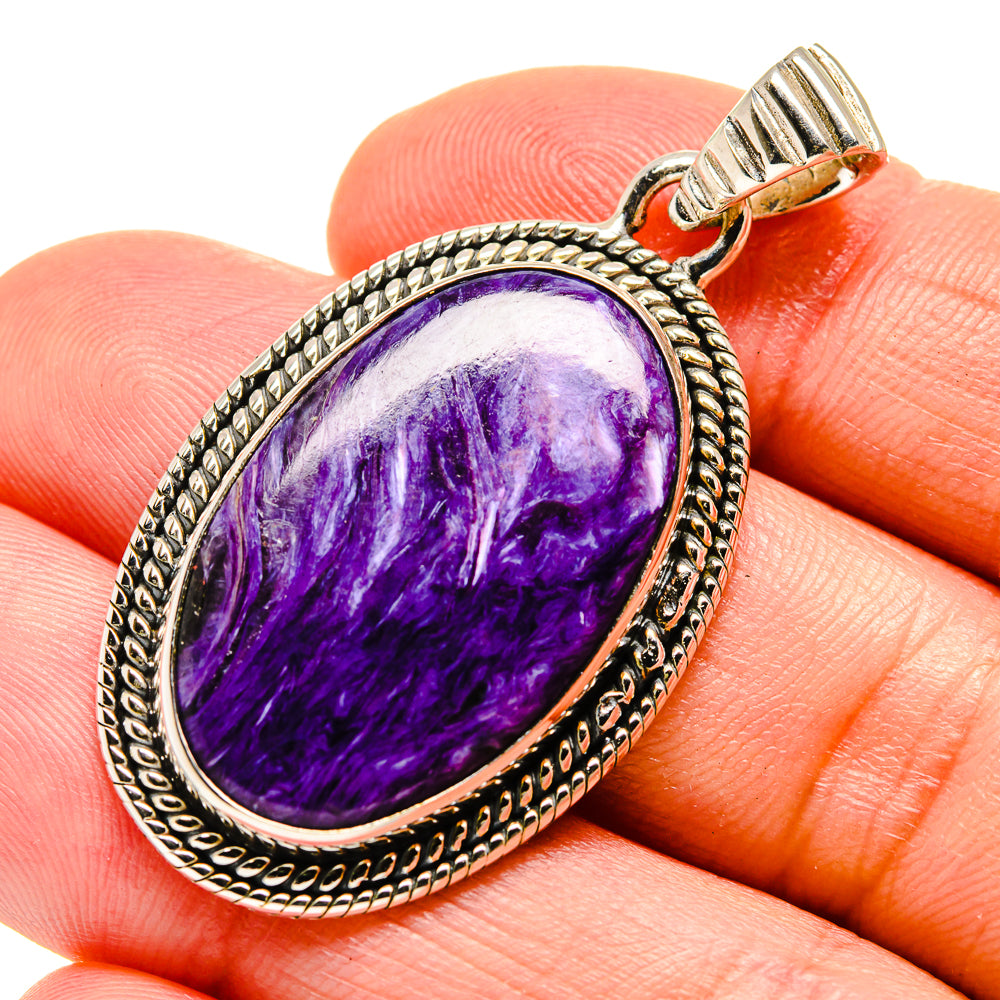 Charoite Pendants handcrafted by Ana Silver Co - PD754479