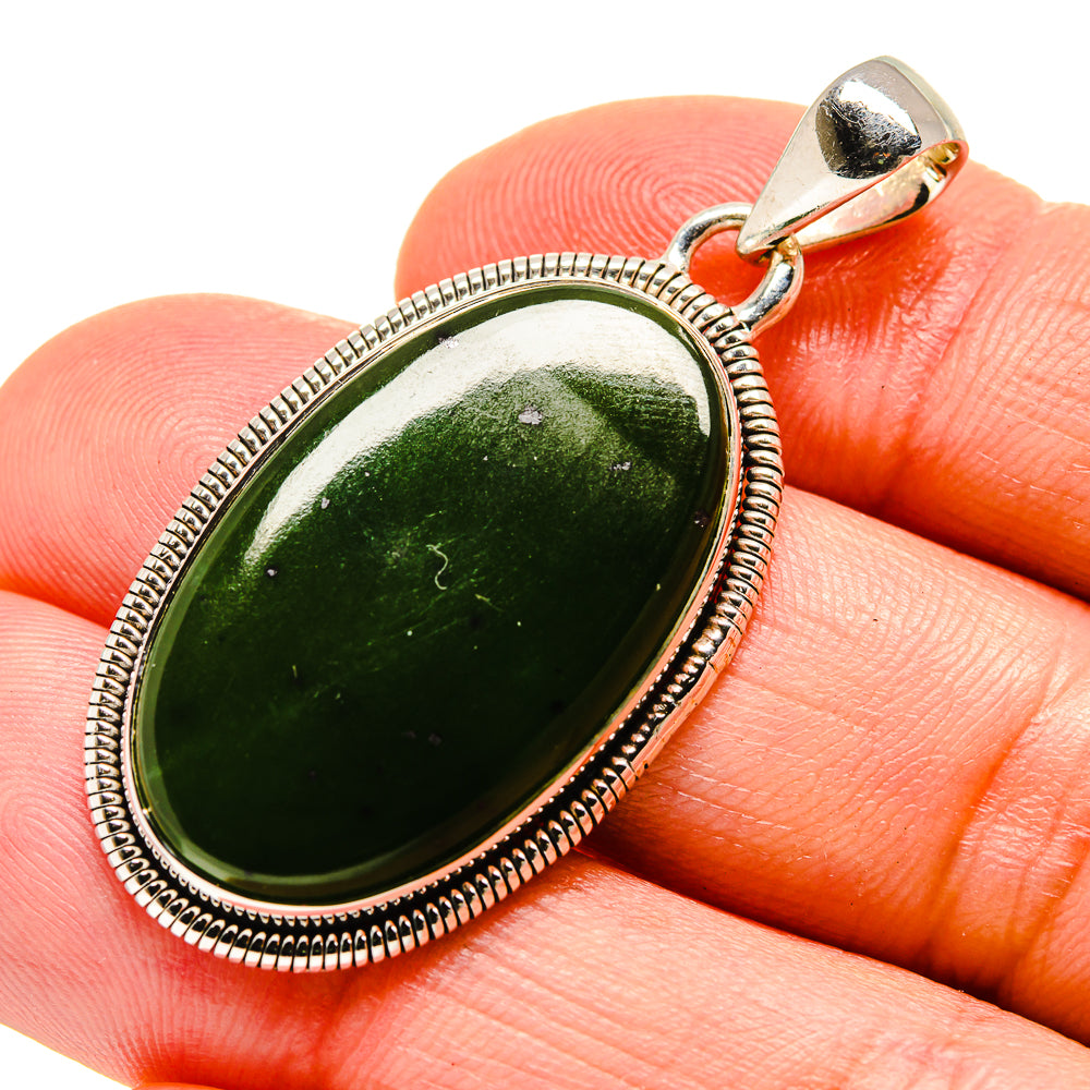 Nephrite Jade Pendants handcrafted by Ana Silver Co - PD754480