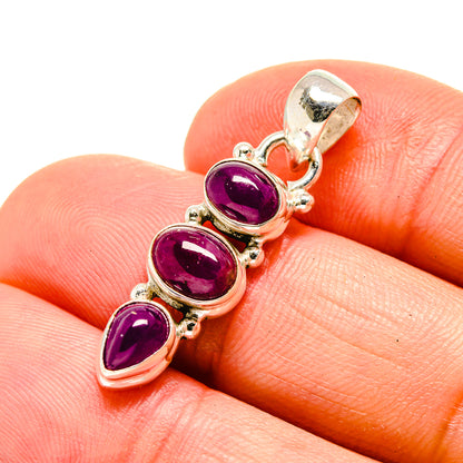 Pink Tourmaline Pendants handcrafted by Ana Silver Co - PD754494