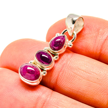 Pink Tourmaline Pendants handcrafted by Ana Silver Co - PD754495