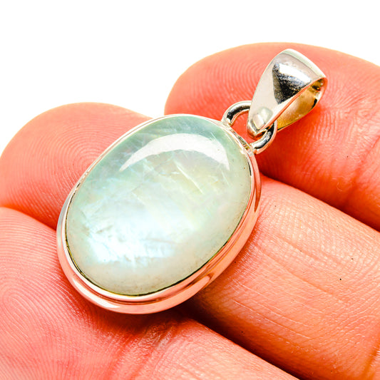 Green Moonstone Pendants handcrafted by Ana Silver Co - PD754500