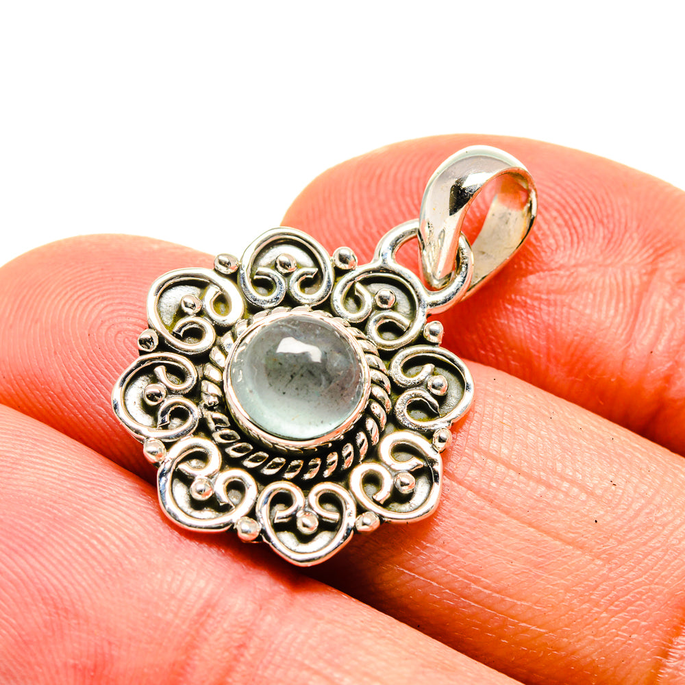 Aquamarine Pendants handcrafted by Ana Silver Co - PD754504