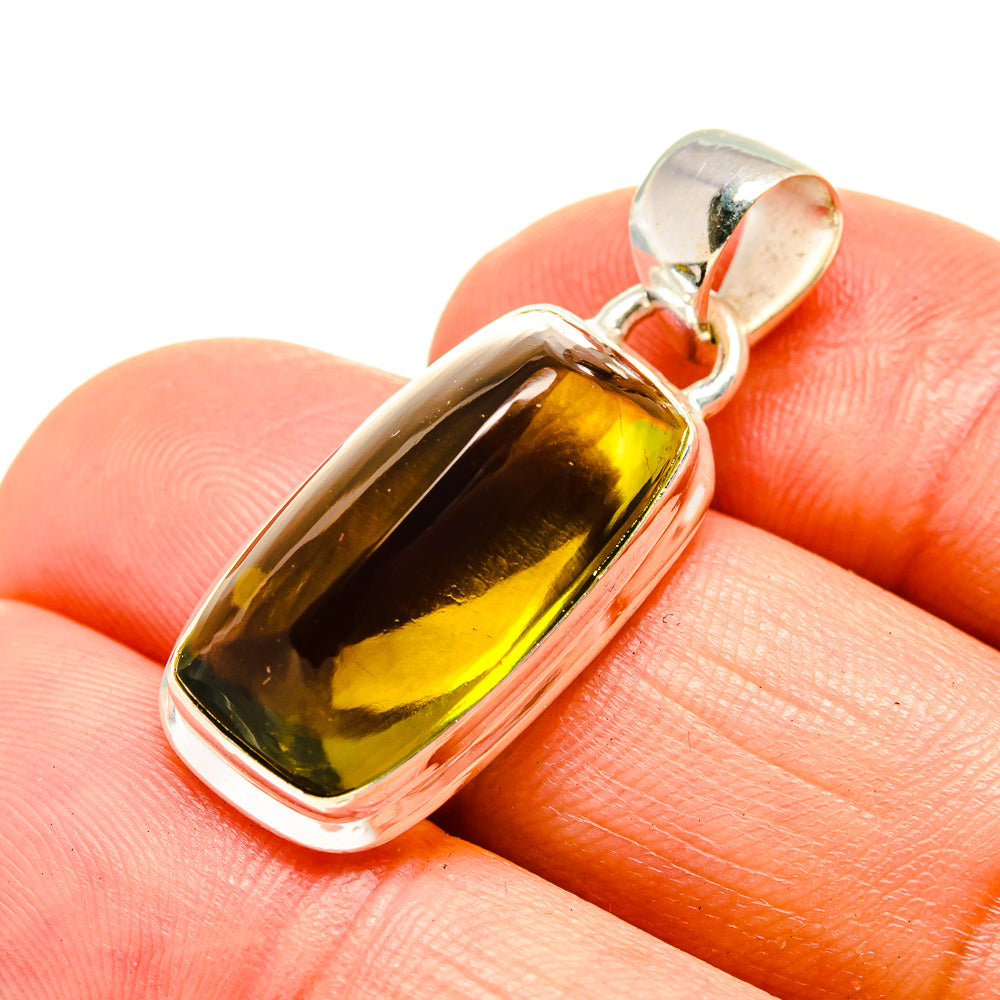 Olive Quartz Pendants handcrafted by Ana Silver Co - PD754522