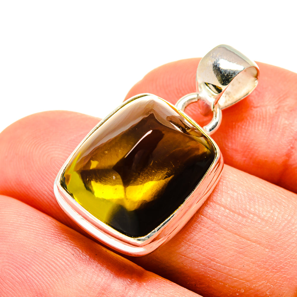 Olive Quartz Pendants handcrafted by Ana Silver Co - PD754544