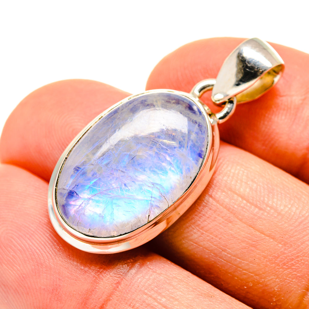 Rainbow Moonstone Pendants handcrafted by Ana Silver Co - PD754550