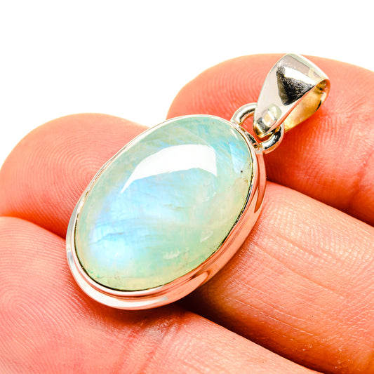 Green Moonstone Pendants handcrafted by Ana Silver Co - PD754551
