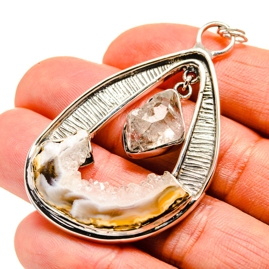 Coconut Geode Slice Pendants handcrafted by Ana Silver Co - PD754558