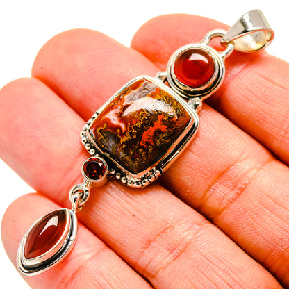 Moroccan Agate Pendants handcrafted by Ana Silver Co - PD754564