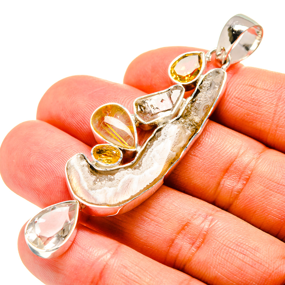 Herkimer Diamond Pendants handcrafted by Ana Silver Co - PD754568