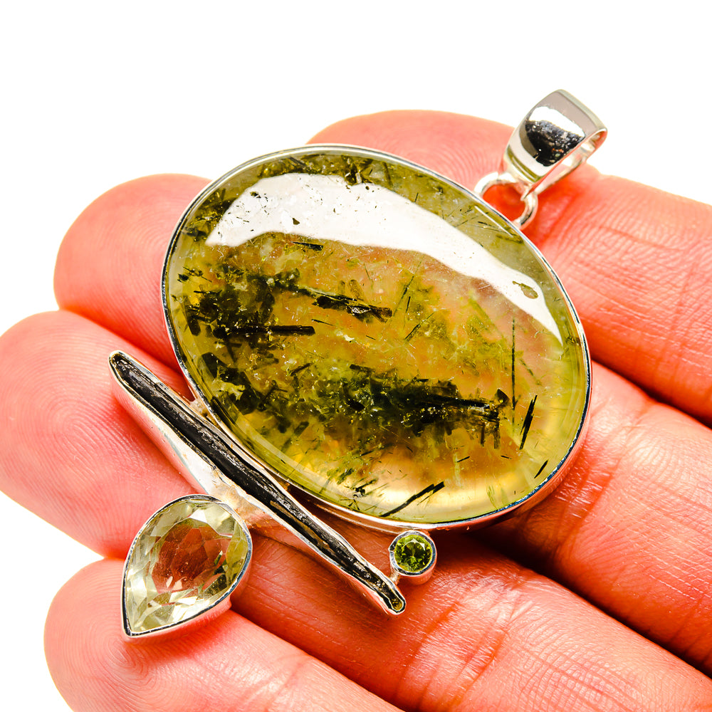 Prehnite Pendants handcrafted by Ana Silver Co - PD754570