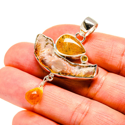 Geode Slice Pendants handcrafted by Ana Silver Co - PD754572