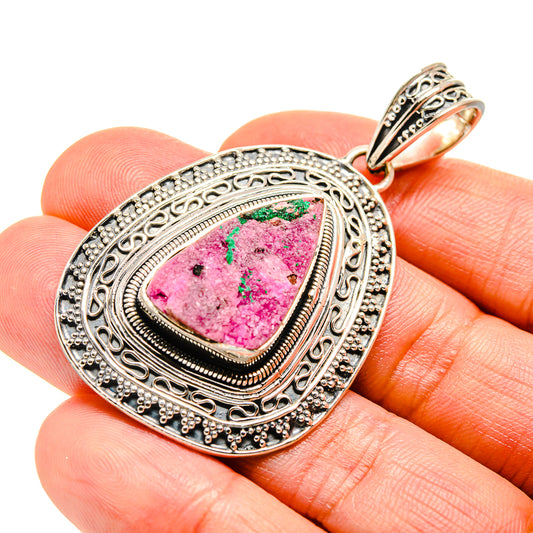 Cobalto Calcite Druzy Pendants handcrafted by Ana Silver Co - PD754574