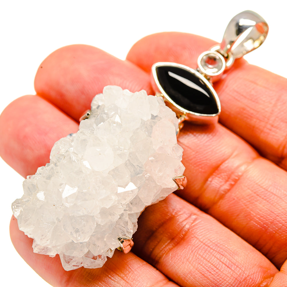 Rainbow Moonstone Crystal Pendants handcrafted by Ana Silver Co - PD754575