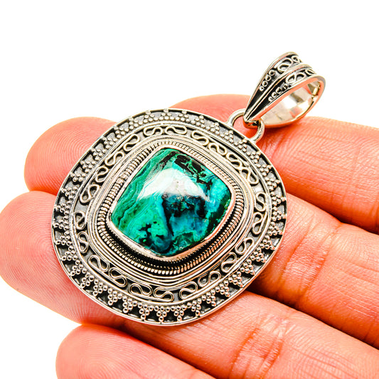 Chrysocolla Pendants handcrafted by Ana Silver Co - PD754580