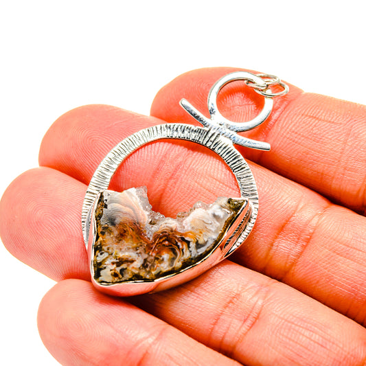 Coconut Geode Slice Pendants handcrafted by Ana Silver Co - PD754582