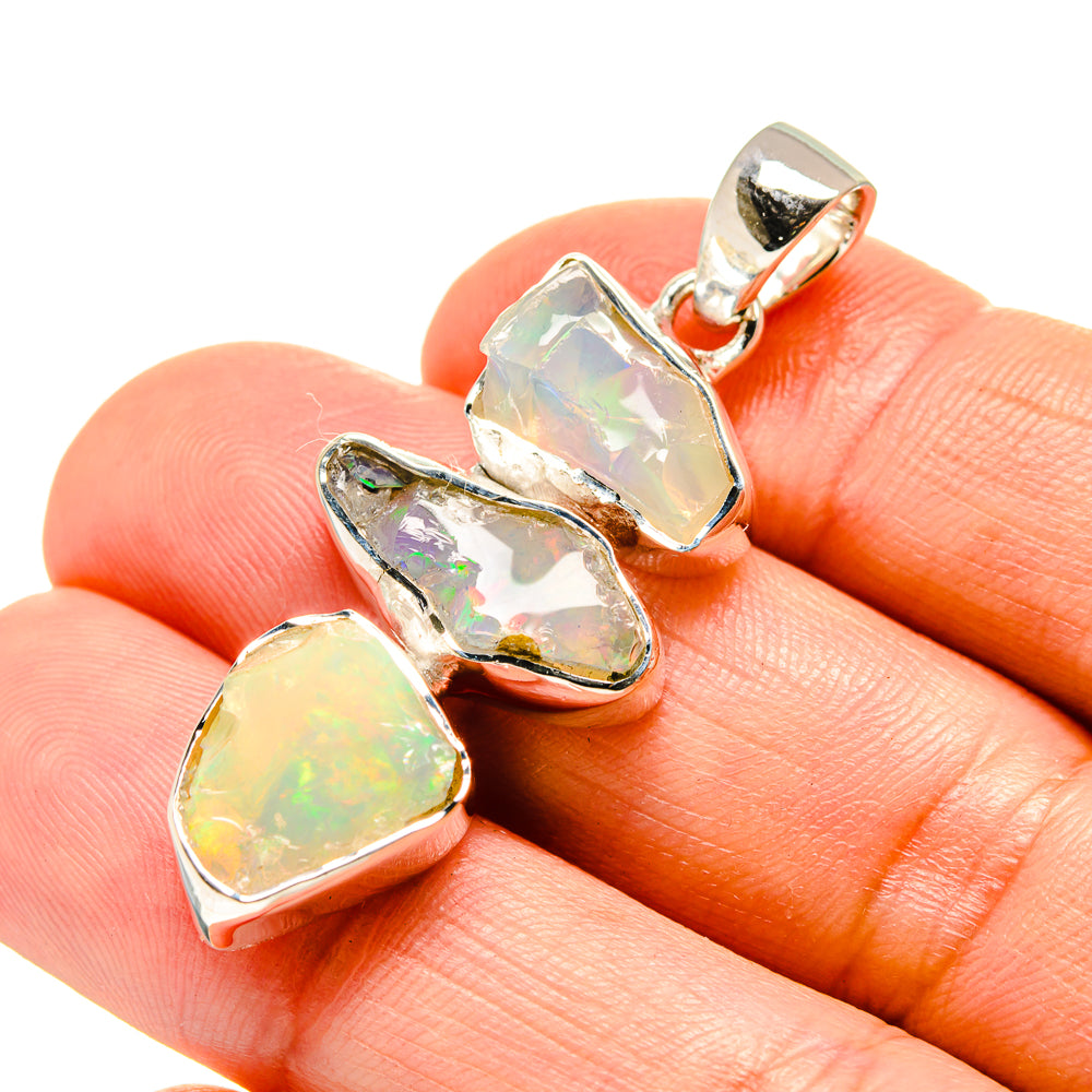 Ethiopian Opal Pendants handcrafted by Ana Silver Co - PD754592