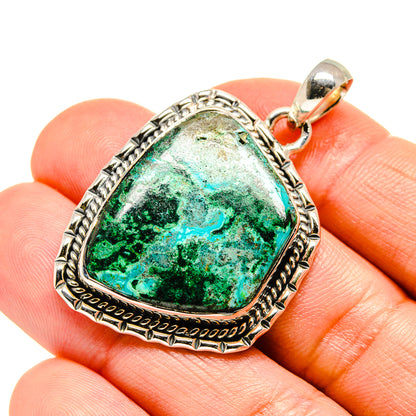 Chrysocolla Pendants handcrafted by Ana Silver Co - PD754594