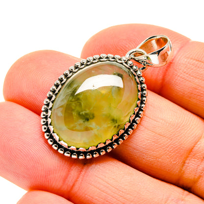 Prehnite Pendants handcrafted by Ana Silver Co - PD754612