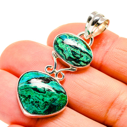 Chrysocolla Pendants handcrafted by Ana Silver Co - PD754631