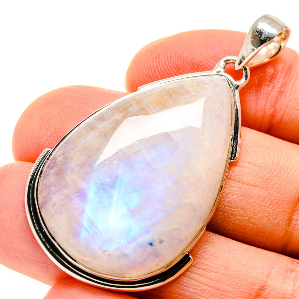 Rainbow Moonstone Pendants handcrafted by Ana Silver Co - PD754638