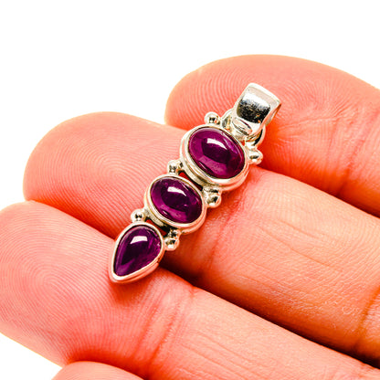 Pink Tourmaline Pendants handcrafted by Ana Silver Co - PD754644