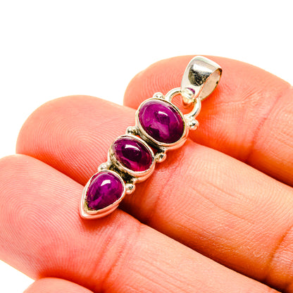 Pink Tourmaline Pendants handcrafted by Ana Silver Co - PD754645