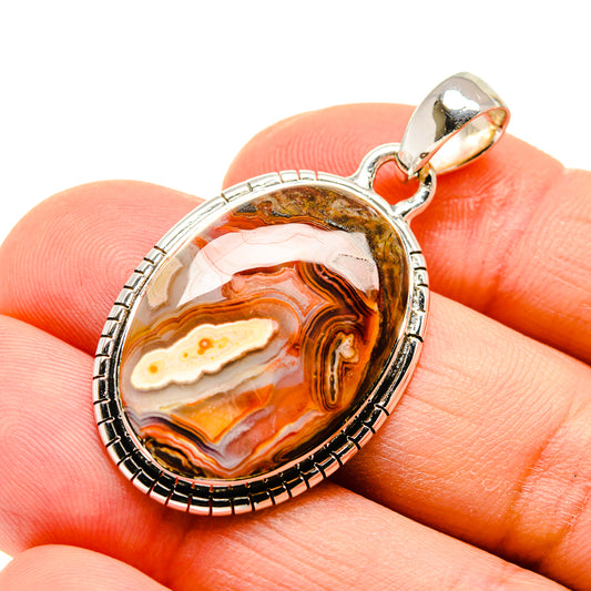 Crazy Lace Agate Pendants handcrafted by Ana Silver Co - PD754658
