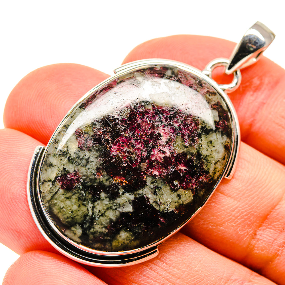 Russian Eudialyte Pendants handcrafted by Ana Silver Co - PD754664