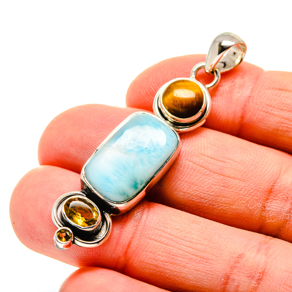 Larimar Pendants handcrafted by Ana Silver Co - PD754675