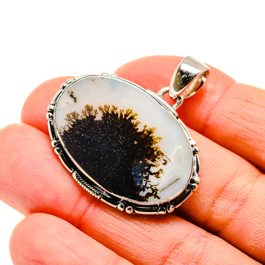 Scenic Dendritic Agate Pendants handcrafted by Ana Silver Co - PD754684