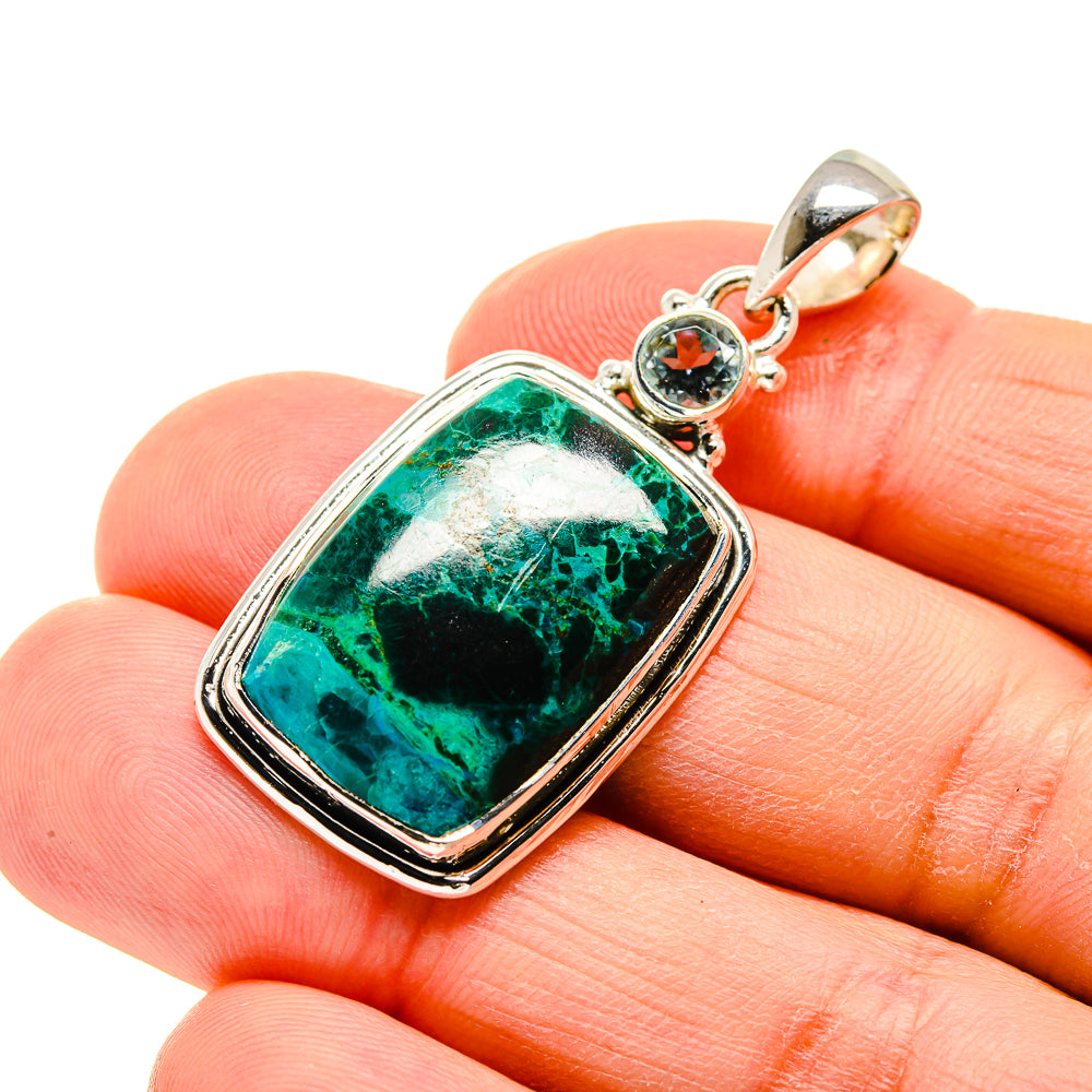 Chrysocolla Pendants handcrafted by Ana Silver Co - PD754688