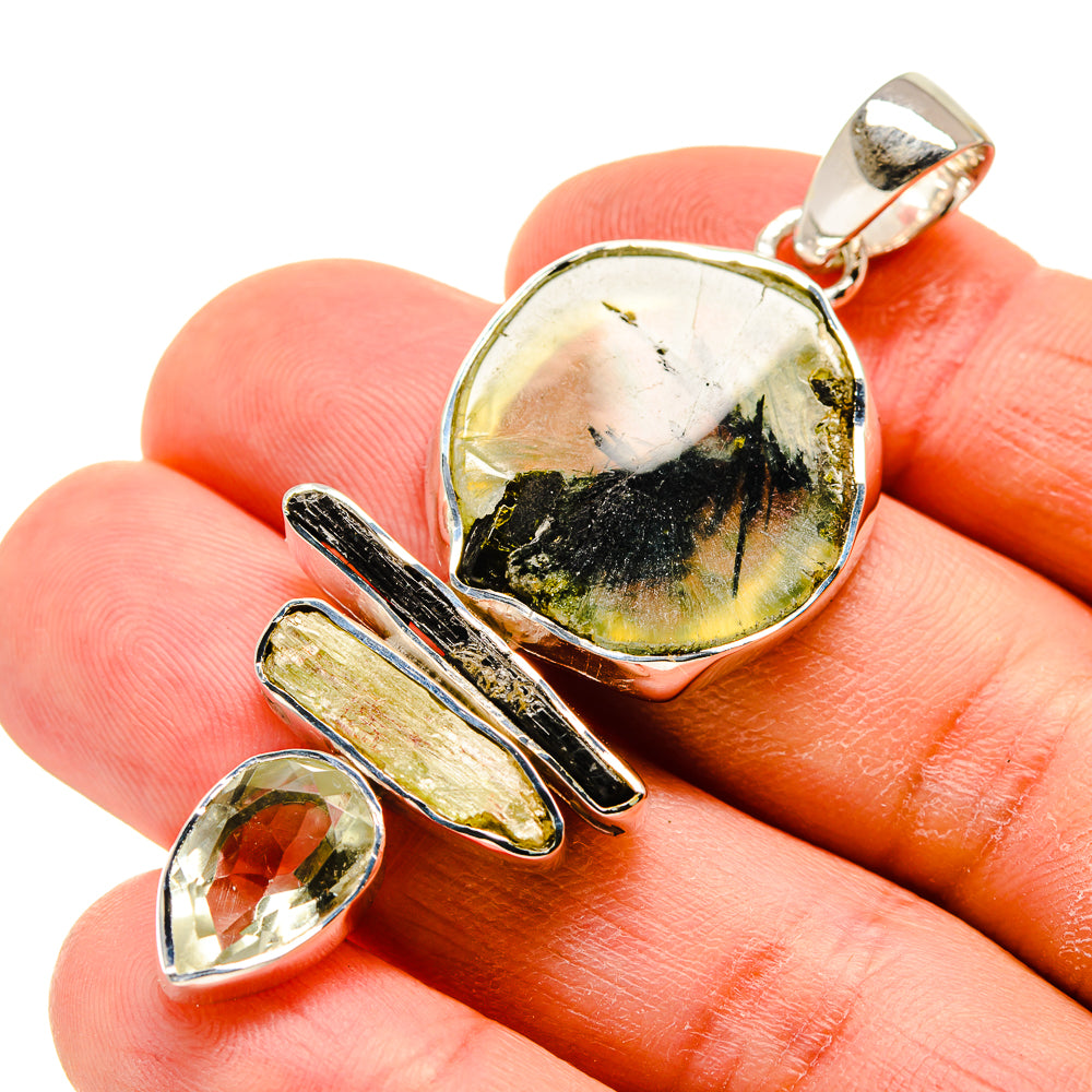 Prehnite Pendants handcrafted by Ana Silver Co - PD754691