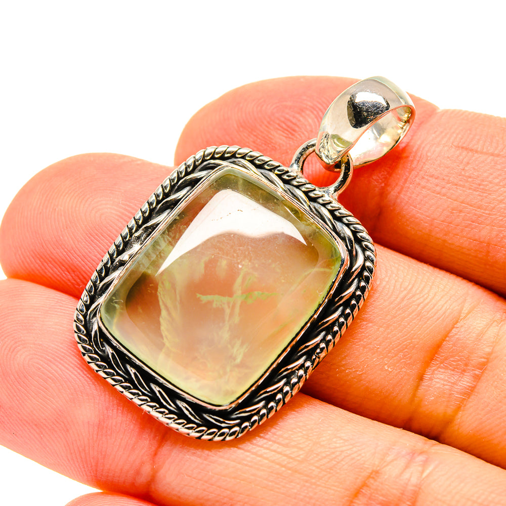 Prehnite Pendants handcrafted by Ana Silver Co - PD754695