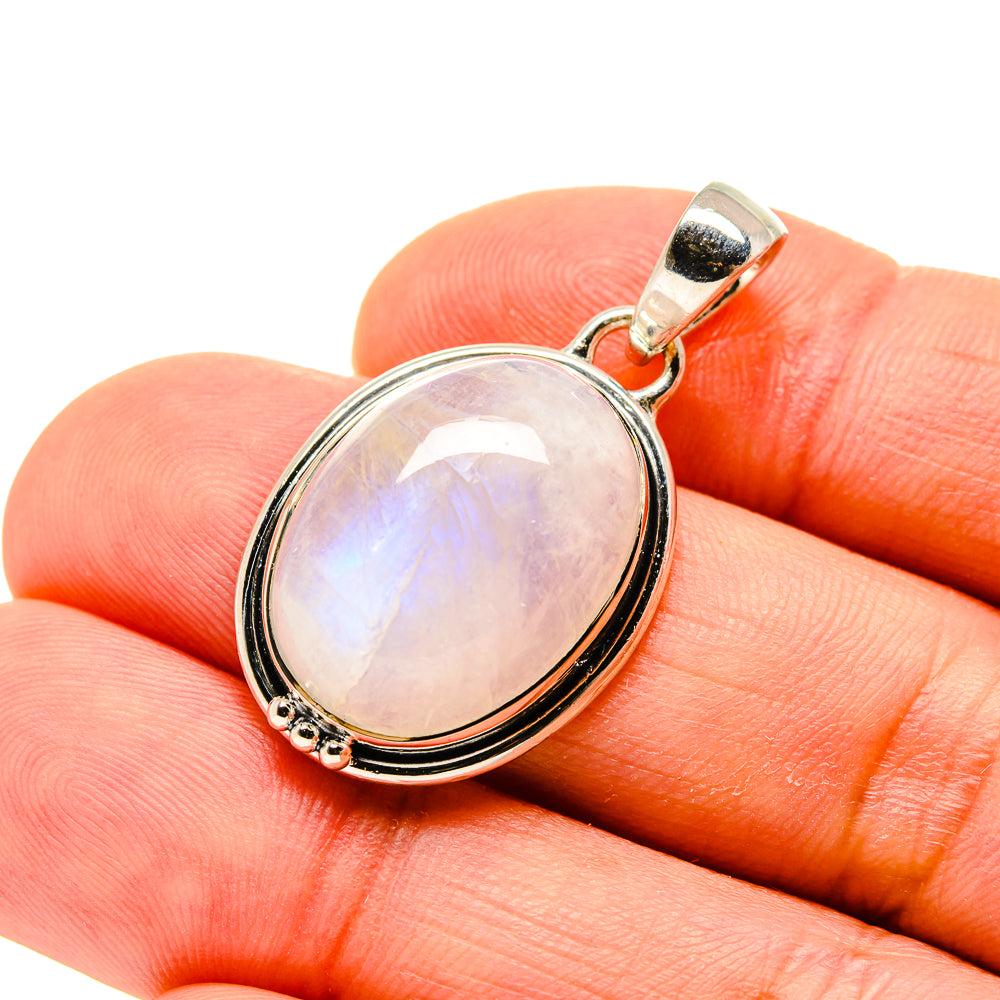 Rainbow Moonstone Pendants handcrafted by Ana Silver Co - PD754700
