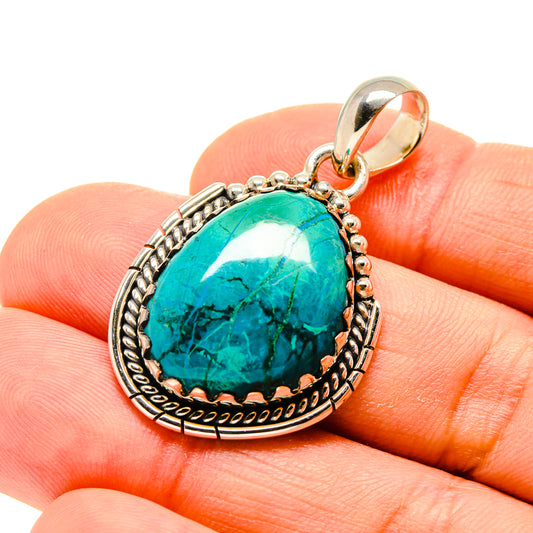 Chrysocolla Pendants handcrafted by Ana Silver Co - PD754712