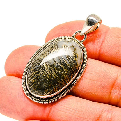 Pyrite Agate Pendants handcrafted by Ana Silver Co - PD754726