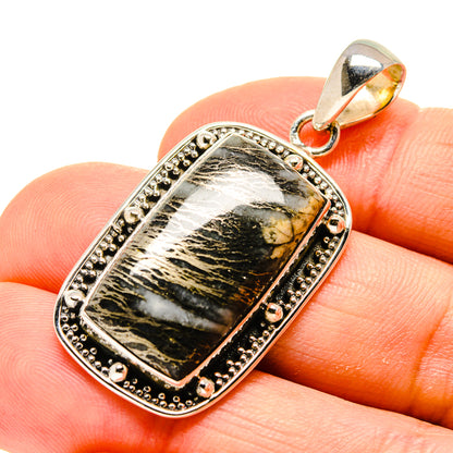 Pyrite Agate Pendants handcrafted by Ana Silver Co - PD754738