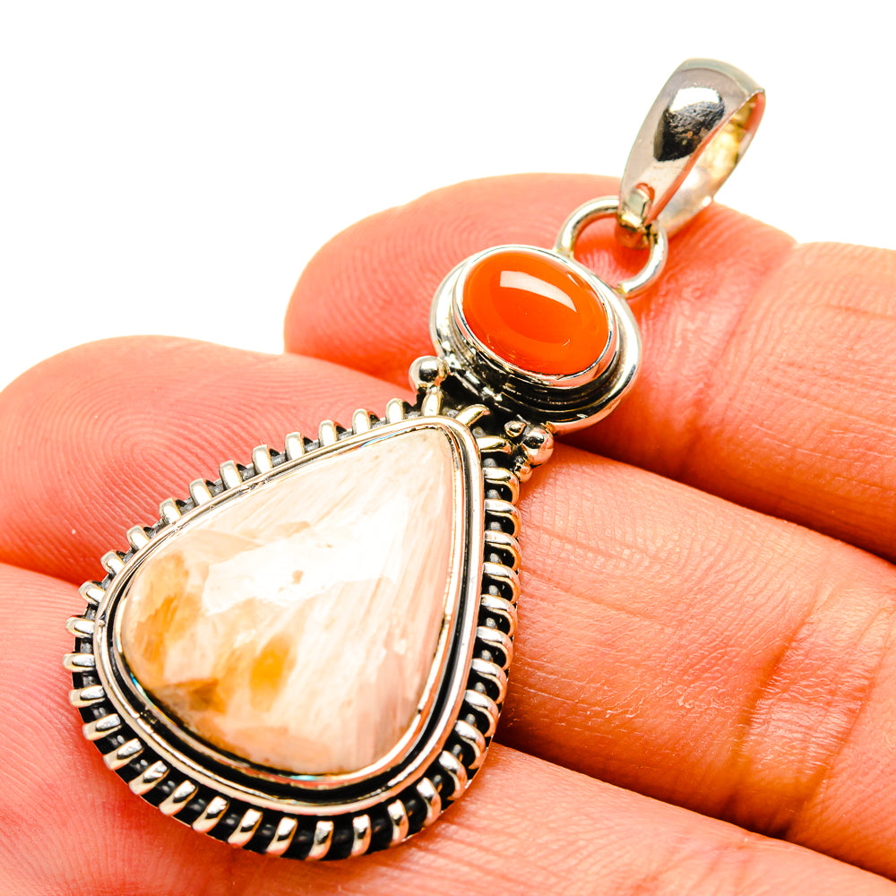Scolecite Pendants handcrafted by Ana Silver Co - PD754739