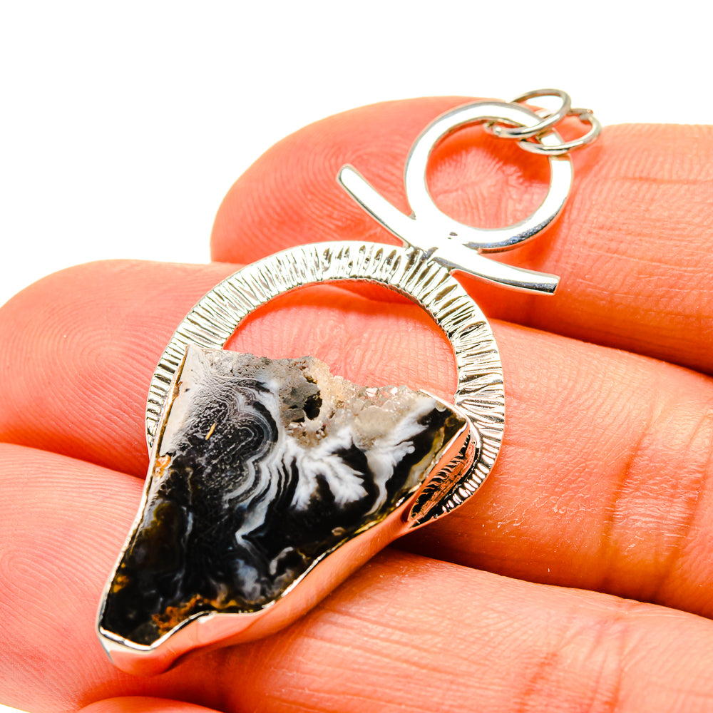 Coconut Geode Slice Pendants handcrafted by Ana Silver Co - PD754744