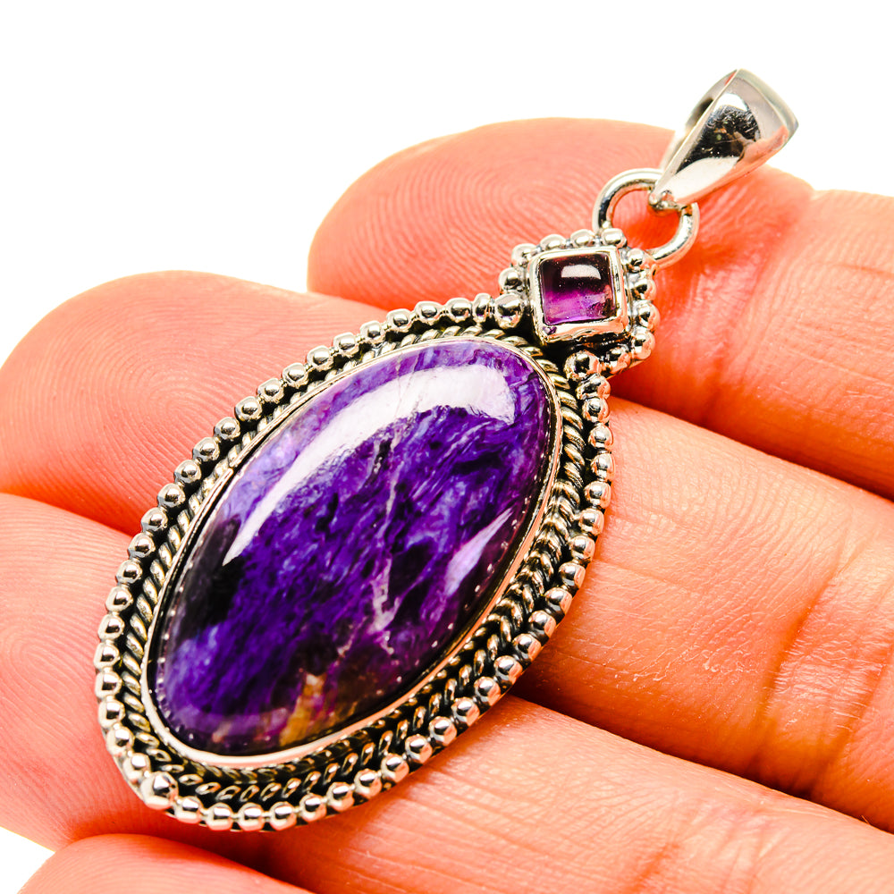 Charoite Pendants handcrafted by Ana Silver Co - PD754746